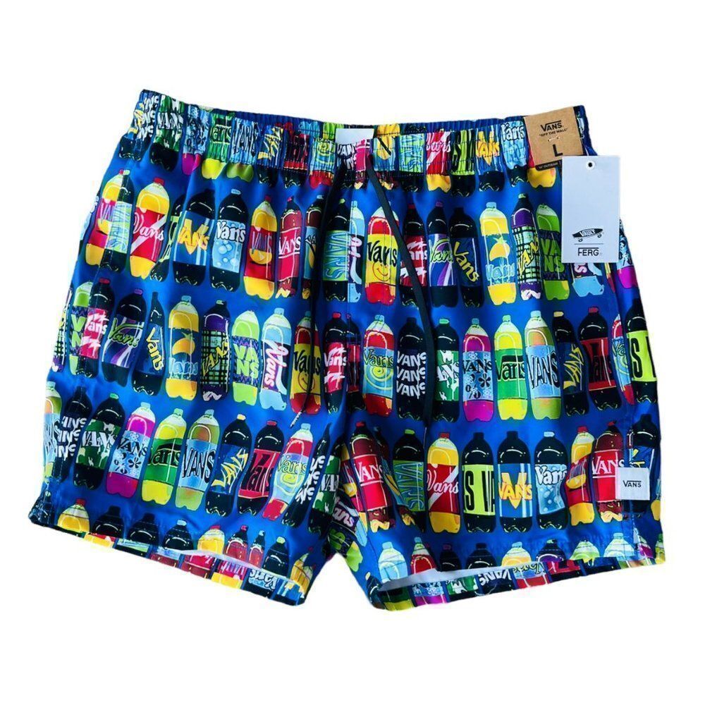 Vans x Fergus Soda Pop‎ All Over Print Volley Shorts VN0A4RRHW03 Men's Large (L)